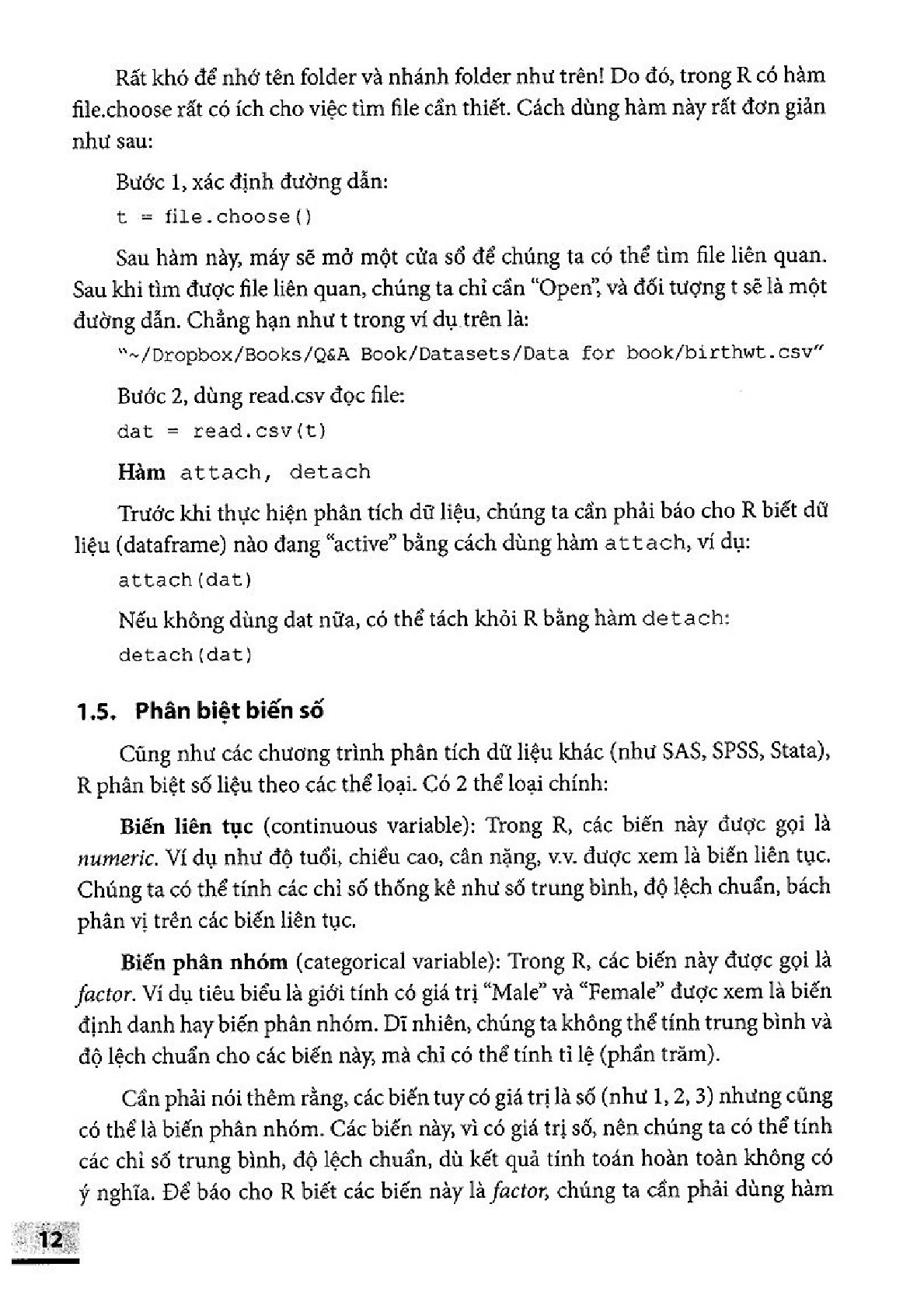Phân Tích Dữ Liệu Với R Hỏi Và Đáp - Nguyễn Văn Tuấn