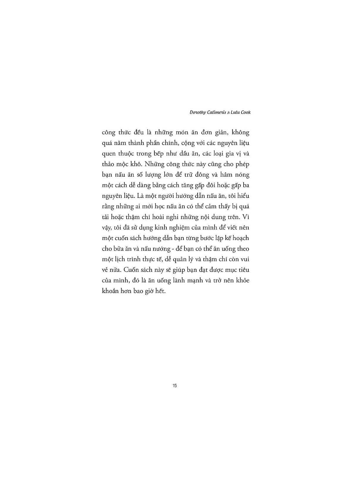 Thực Đơn Giảm Cân Theo Tuần - Lulu Cook, Dorothy Calimeris