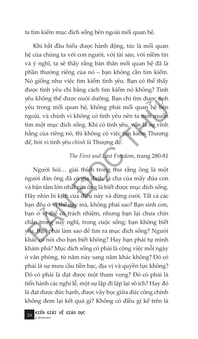 Kiến Giải Về Giáo Dục - J. Krishnamurti