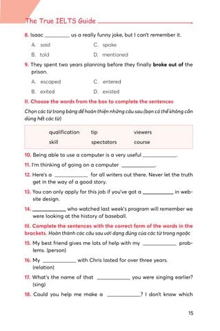  The True IELTS Guide 