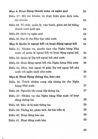  Luật Ngân Hàng Nhà Nước Việt Nam (Hiện Hành) (Sửa Đổi, Bổ Sung 2022) - Quốc hội (XB 2024) 