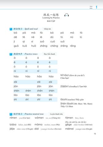  Giáo trình phát triển Hán ngữ Nói - Giao tiếp Sơ cấp 1 (TB 2023) 