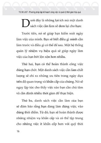  Do You List - Phương Pháp Lập Kế Hoạch Công Việc Và Quản Lý Thời Gian Hiệu Quả 
