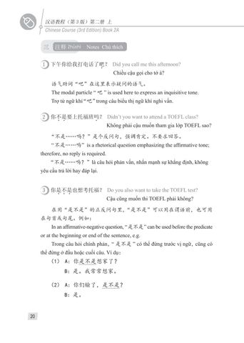  Giáo trình Hán ngữ 3 tập 2 quyển thượng phiên bản 3 