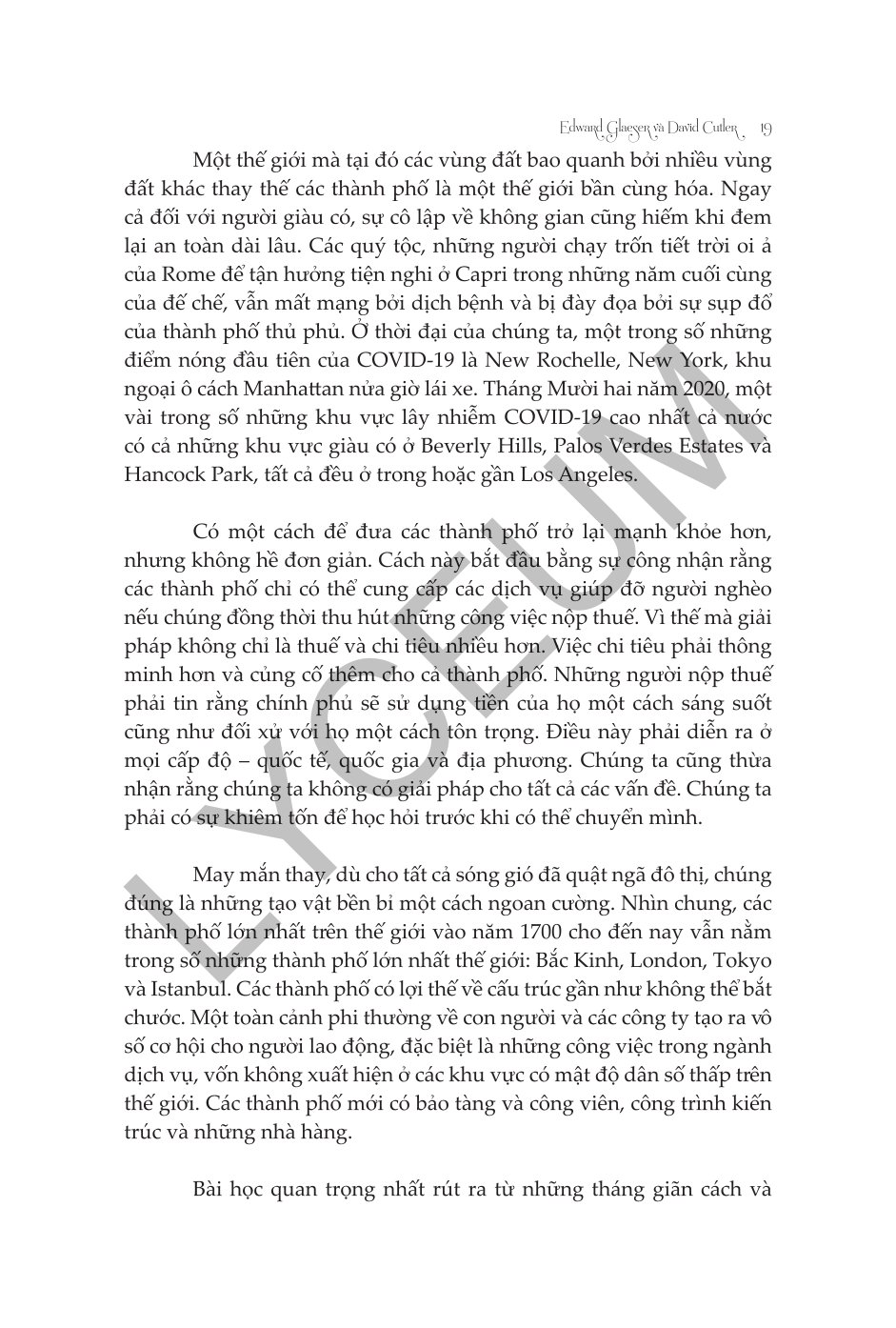 Sinh Tồn Của Đô Thị - Edward Glaeser & David Cutler