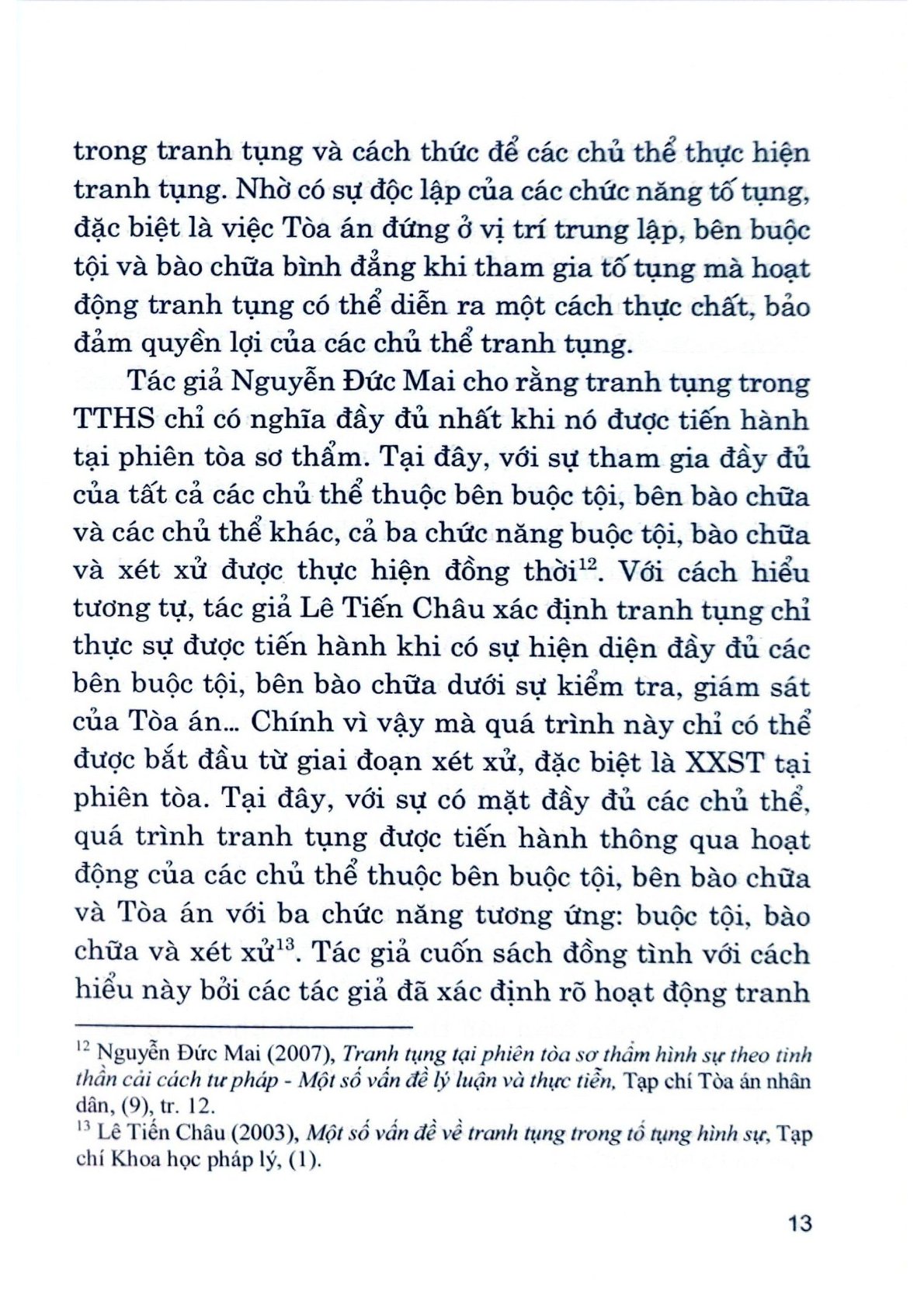 Hoạt Động Tranh Tụng Tại Phiên Toà Xét Xử Sơ Thẩm Vụ Án Hình Sự (Sách Chuyên Khảo)  - TS. Nguyễn Thị Mai