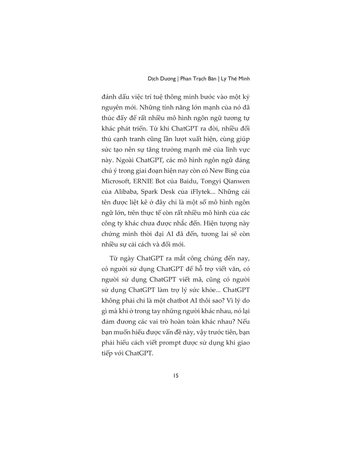 Chat GPT Thực Chiến - Dịch Dương, Phan Trách Bân, Lý Thế Minh