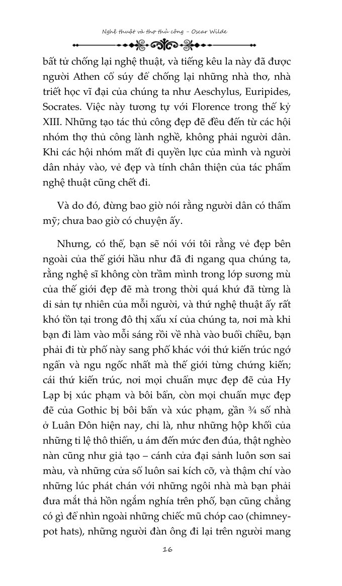 Nghệ Thuật Và Thợ Thủ Công (Tái Bản 2024) - Oscar Wilde