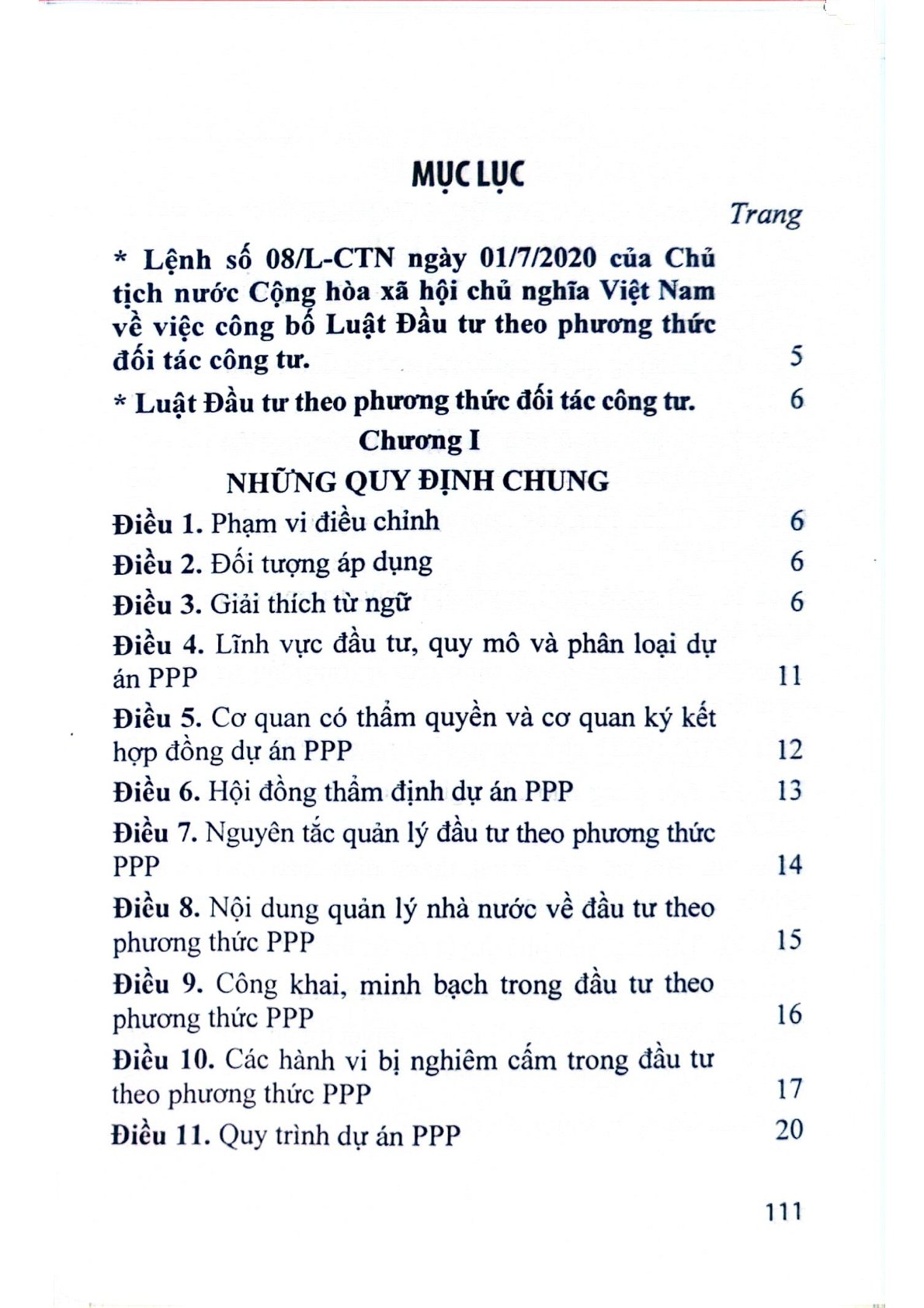 Luật Đầu Tư Theo Phương Thức Đối Tác Công Tư Năm 2020 - Quốc hội