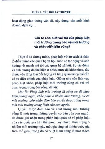  Hướng Dẫn Ôn Tập Luật Môi Trường - PGS.TS. Vũ Thị Duyên Thủy (Chủ biên) 