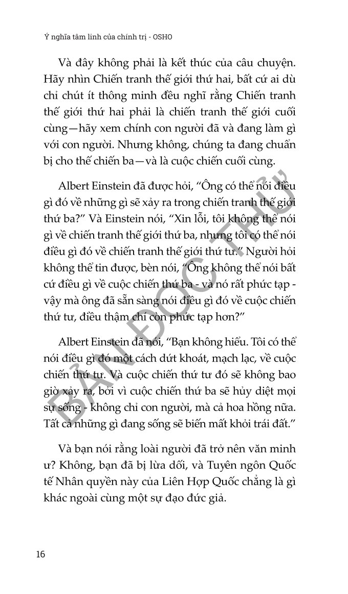 Ý Nghĩa Tâm Linh Của Chính Trị - Osho