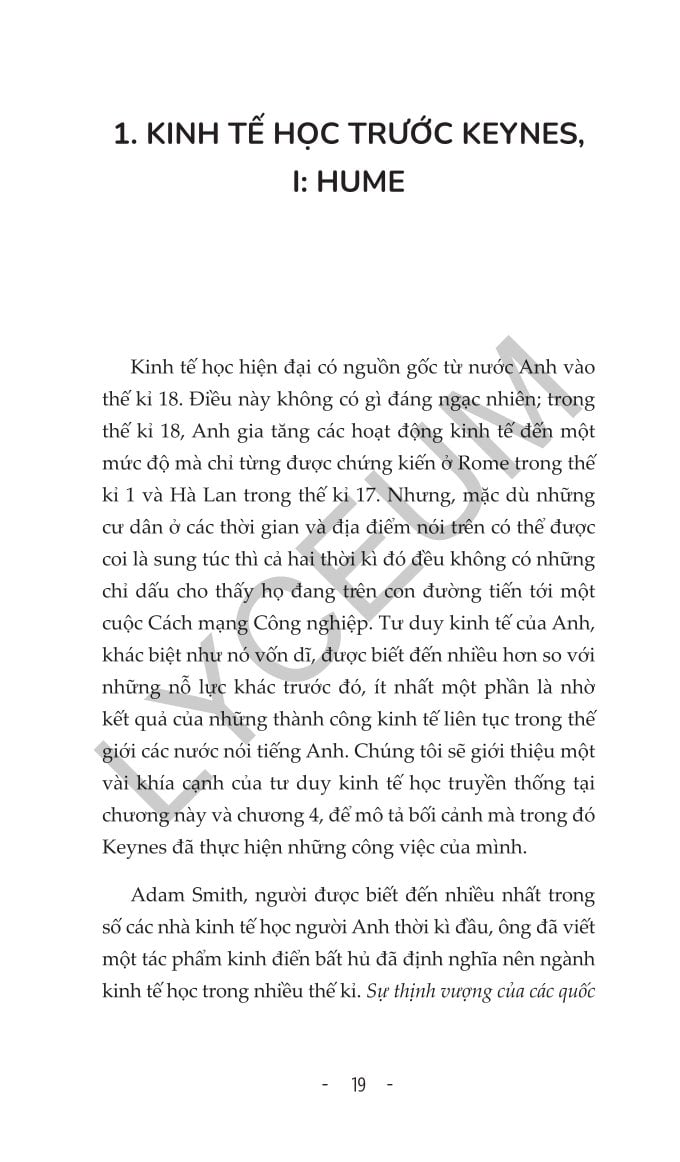 Keynes – Tư Tưởng Kinh Tế Hữu Ích Cho Nền Kinh Tế Thế Giới Ngày Nay  - Peter Temin & David Vines