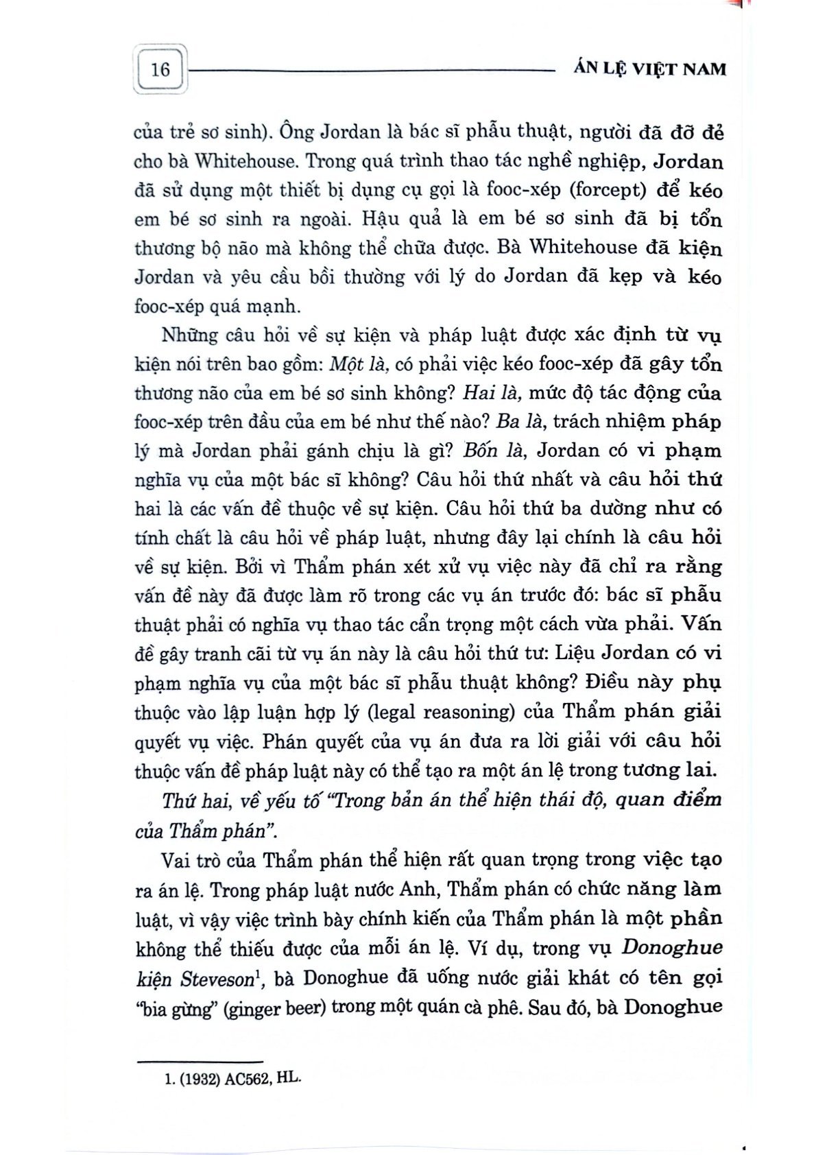 Án Lệ Việt Nam (Sách Chuyên Khảo) (Xuất Bản Lần Thứ Hai) - GS.TS. Nguyễn Hòa Bình (Chủ biên) (CTQG)