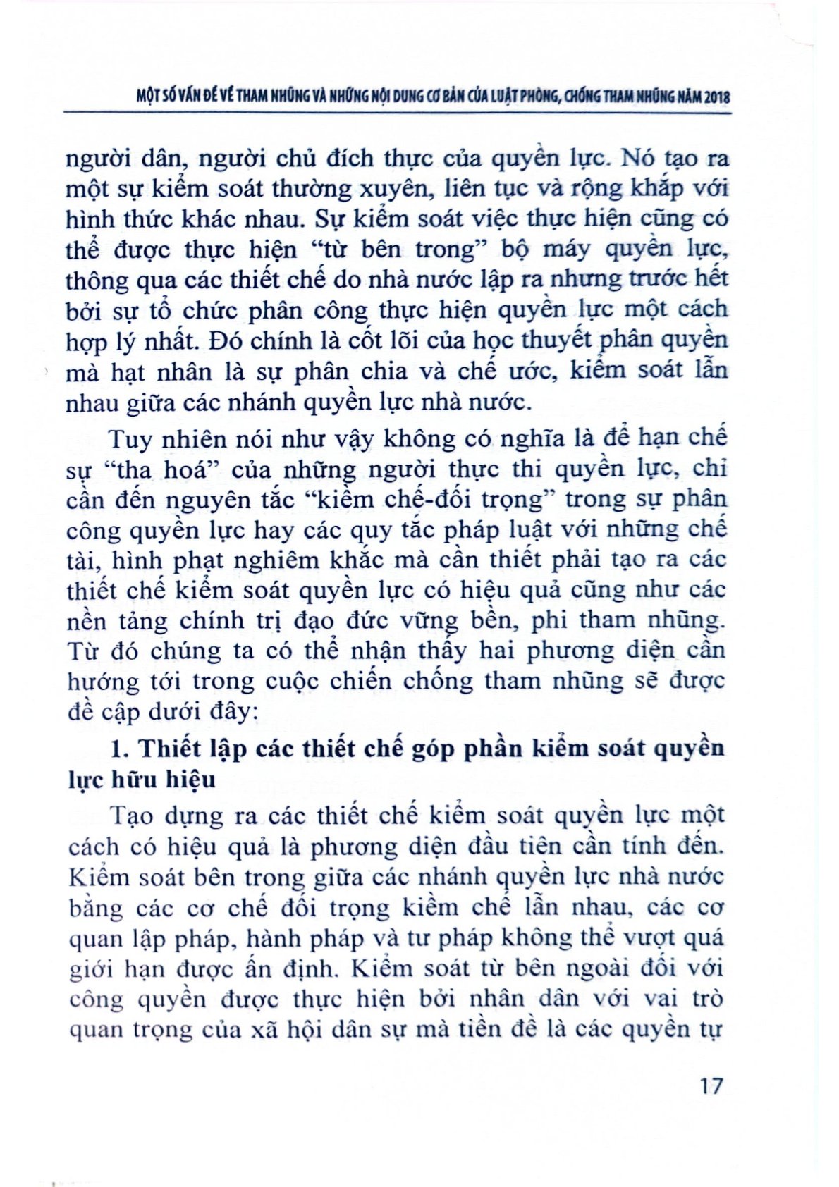 Một Số Vấn Đề Về Tham Nhũng Và Nhũng Nội Dung Cơ Bản Của Luật Phòng, Chống Tham Nhũng Năm 2018  - TS. Đinh Văn Minh