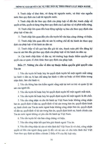  Trình Tự Giải Quyết Các Vụ Việc Dân Sự Theo Pháp Luật Hiện Hành  - ThS.NCS.Tạ Đình Tuyên 