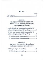 Pháp Luật Về Nghĩa Vụ Thông Tin Khi Giao Kết Hợp Đồng Ở Việt Nam Hiện Nay  - TS.Đỗ Thị Hoa