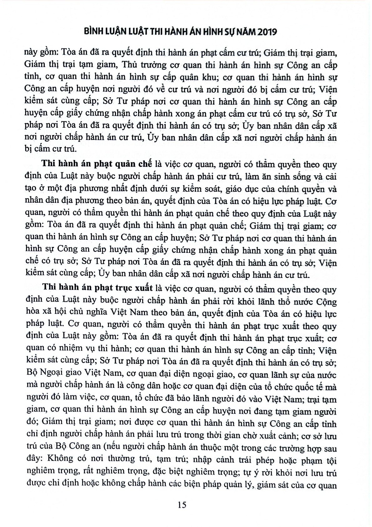 Bình Luận Luật Thi Hành Án Hình Sự Năm 2019 (Sách Chuyên Khảo) - Thượng tướng Lê Quý Vương
