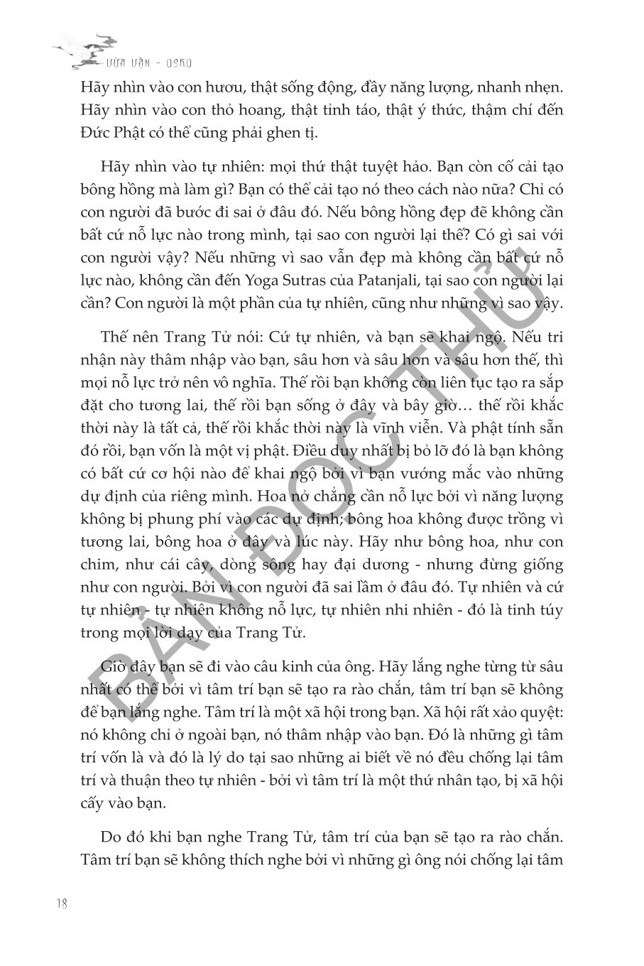 Vừa Vặn - Thuận Theo Lẽ Tự Nhiên - Một Diễn Giải Tinh Thần Về Trang Tử - Osho