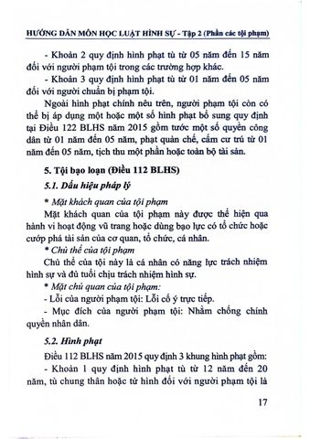  Hướng Dẫn Môn Học Luật Hình Sự - Tập 2 (Phần Các Tội Phạm)  - PGS.TS. Cao Thị Oanh 