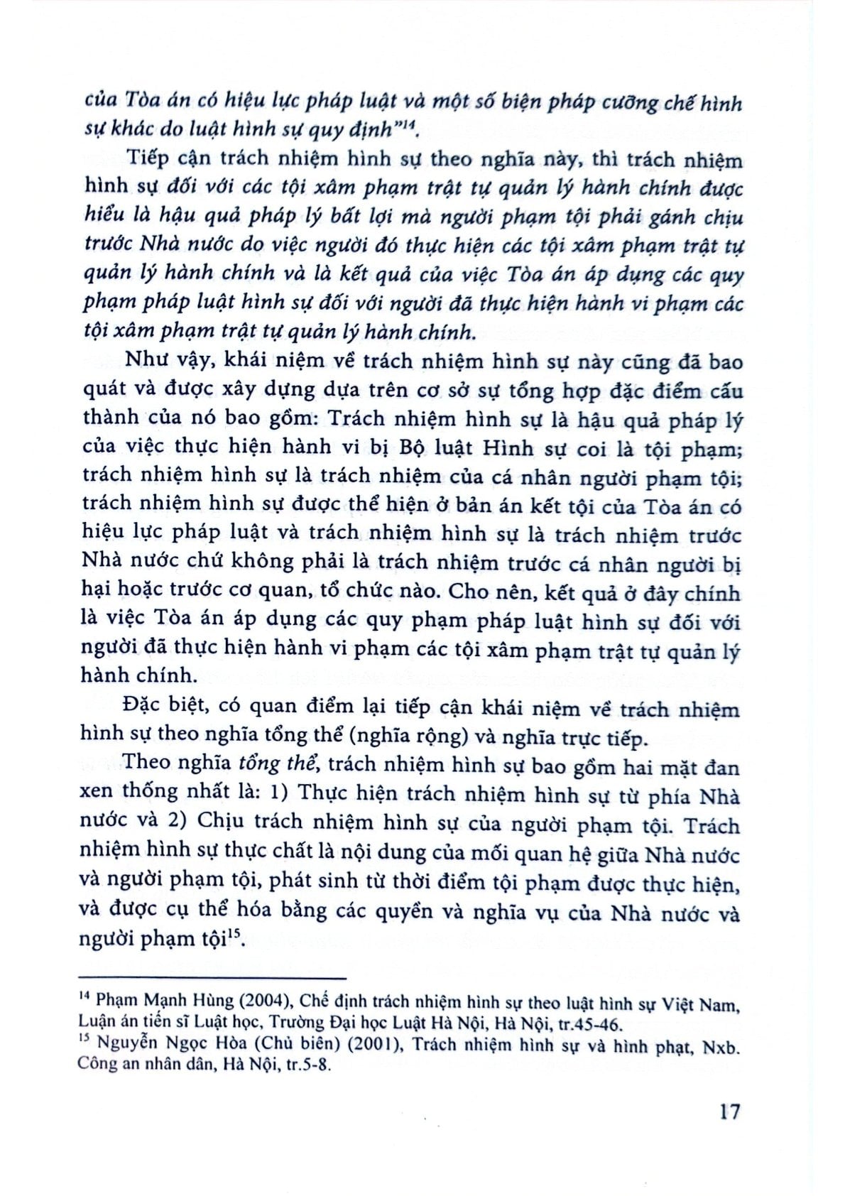 Trách Nhiệm Hình Sự Đối Với Các Tội Xâm Phạm Trật Tự Quản Lý Hành Chính (Theo BL Hình Sự Năm 2015, Sửa Đổi Bổ Sung Năm 2017) - Sách Chuyên Khảo  - TS. Nguyễn Kim Chi - TS. Đỗ Đức Hồng Hà