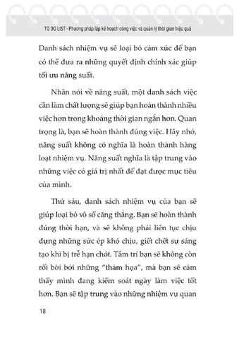  Do You List - Phương Pháp Lập Kế Hoạch Công Việc Và Quản Lý Thời Gian Hiệu Quả 