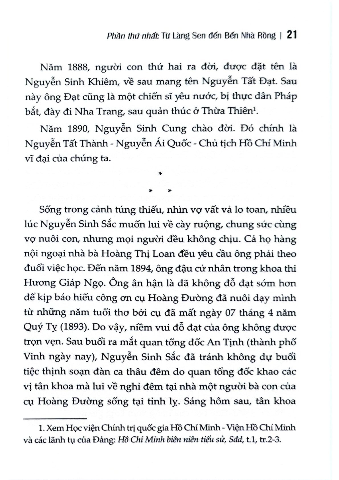 Từ Làng Sen Đến Bến Nhà Rồng (Ký) (Xuất Bản Lần Thứ 22, Có Sửa Chữa, Bổ Sung) - Trình Quang Phú (CTQG)