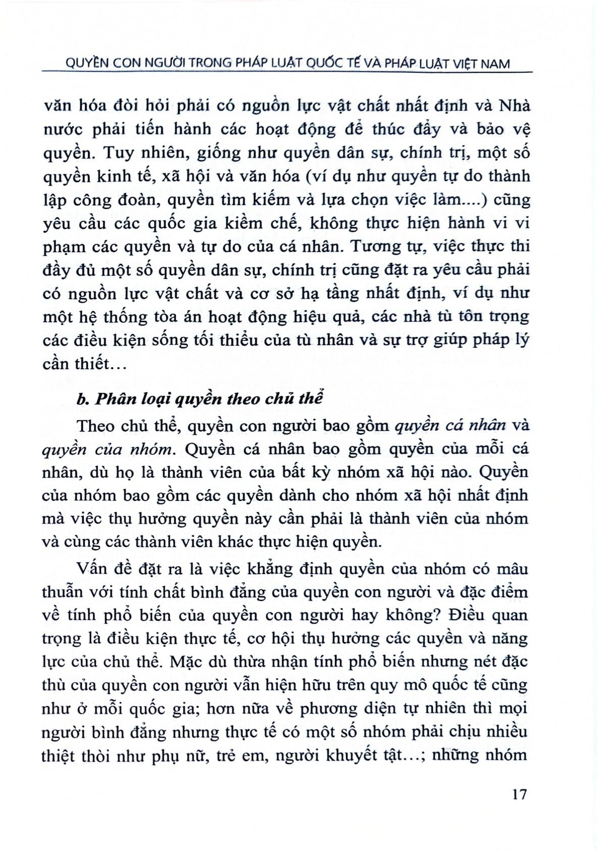 Quyền Con Người Trong Pháp Luật Quốc Tế Và Pháp Luật Việt Nam - PGS.TS.Nguyễn Thị Kim Ngân-TS.GVC.Chu Mạnh Hùng