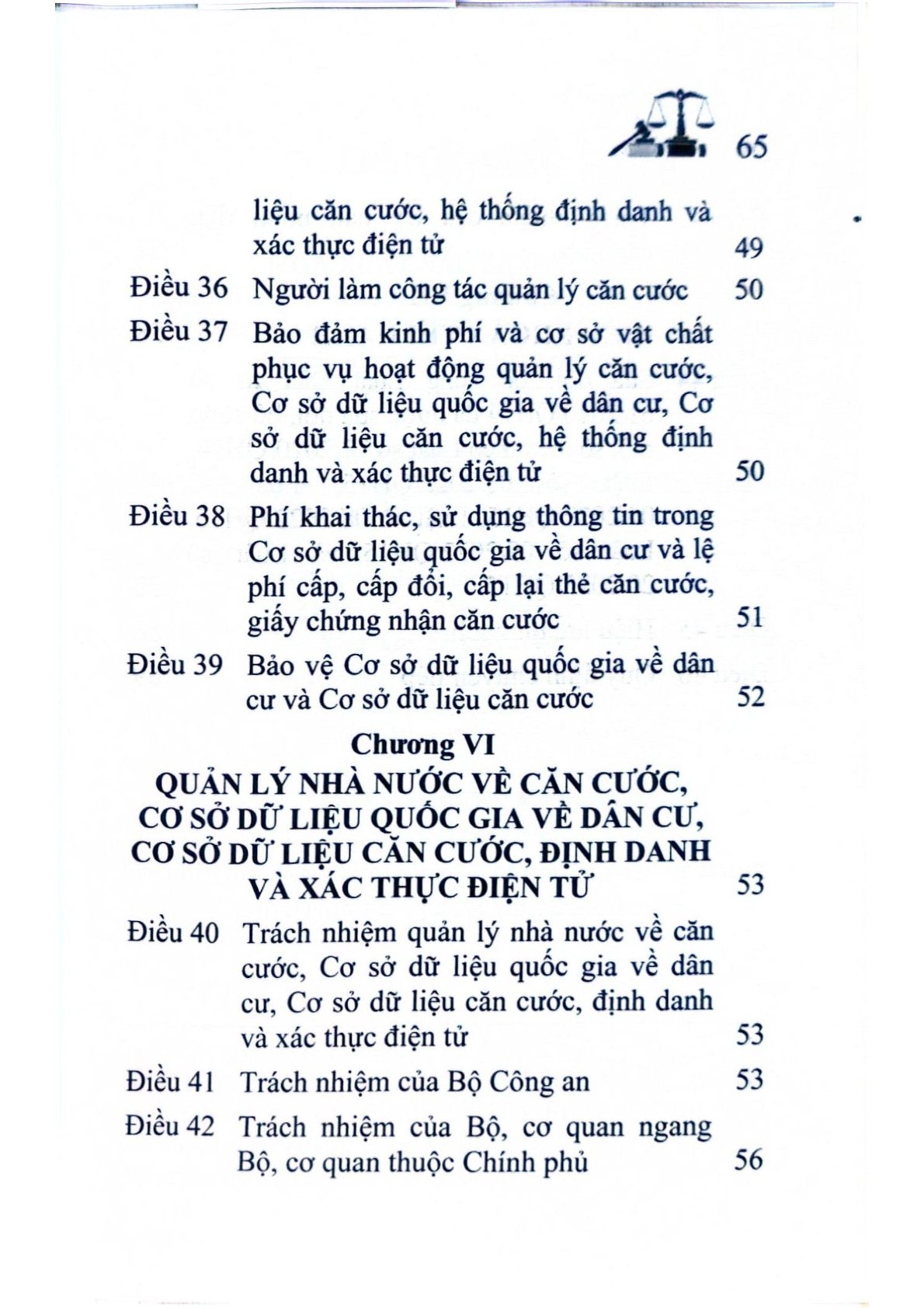 Luật Căn Cước - Quốc hội