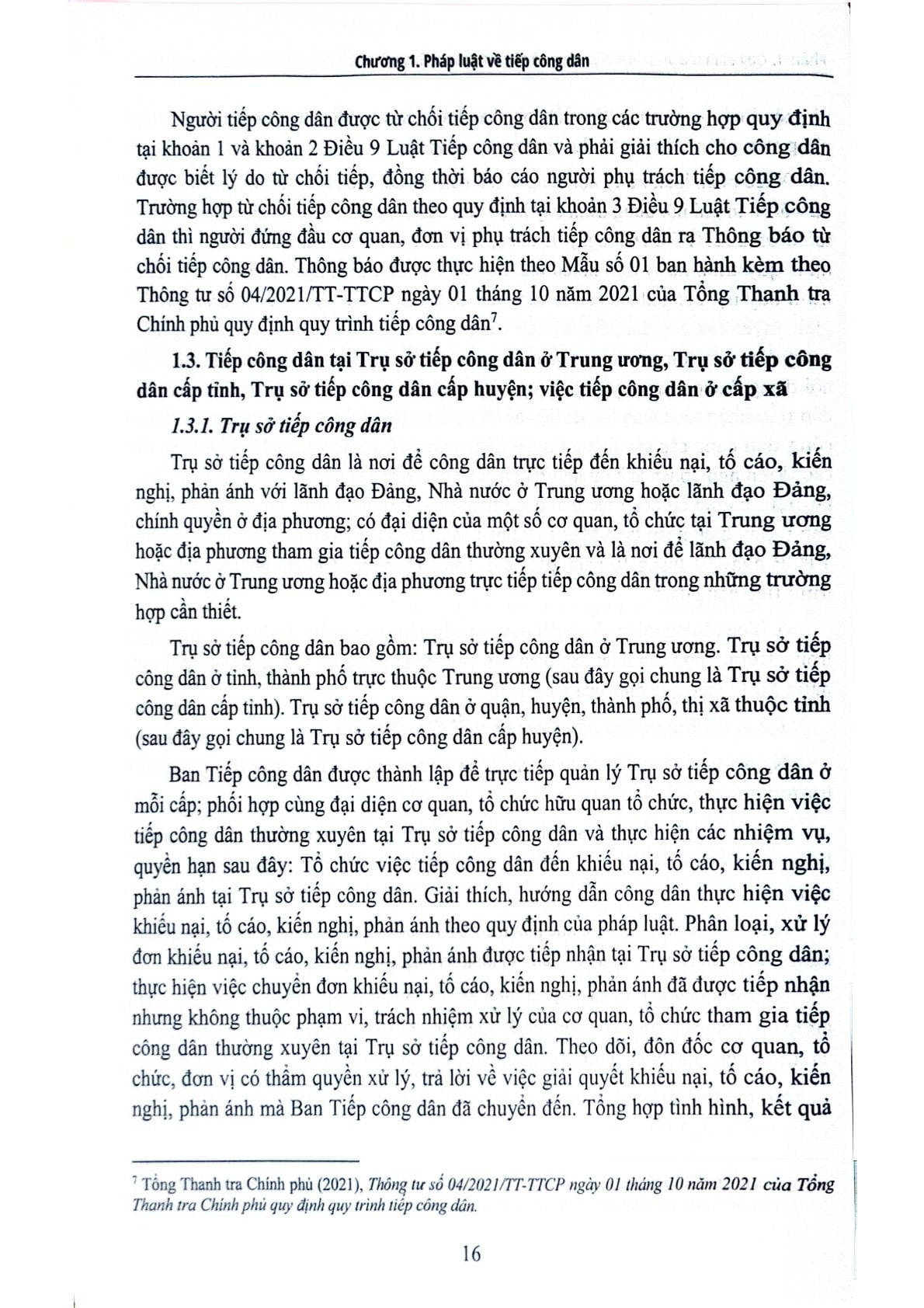 Pháp Luật Và Thực Tiễn Thực Hiện Pháp Luật Về Tiếp Công Dân, Giải Quyết Khiếu Nại, Tố Cáo Và Công Tác Thanh Tra  - PGS.TS. Nguyễn Thị Ngọc Hoa