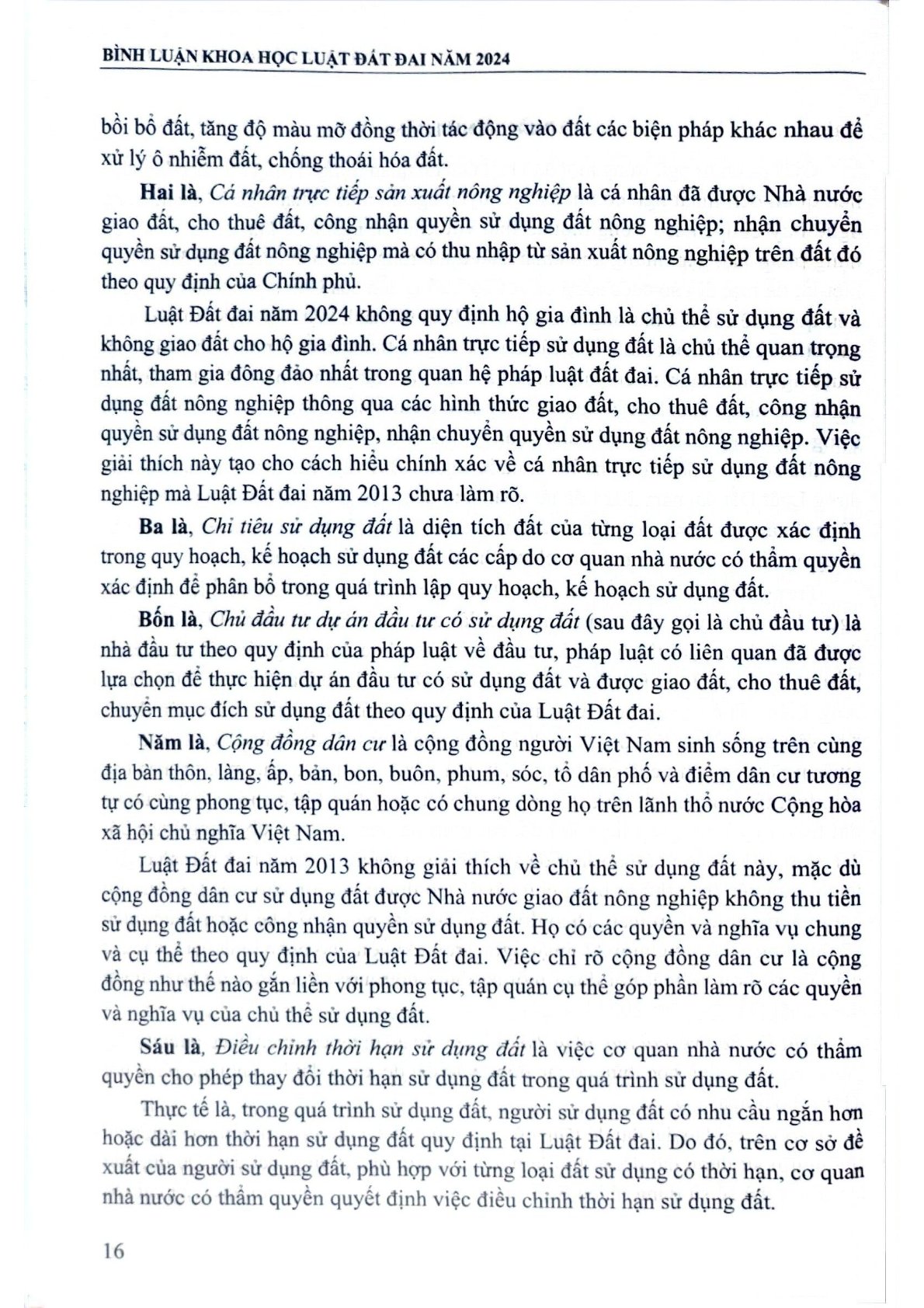 Bình Luận Khoa Học Luật Đất Đai Năm 2024 - TS. Trần Quang Huy