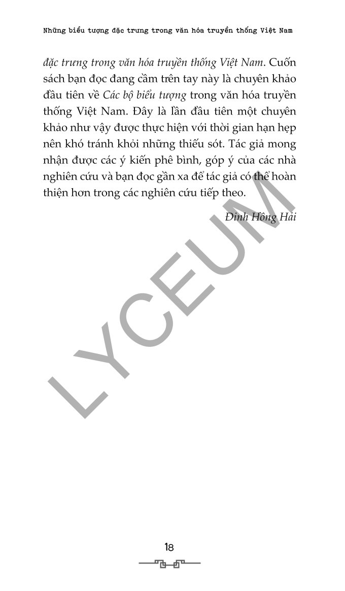 Những Biểu Tượng Đặc Trưng Trong Văn Hóa Truyền Thống Việt Nam - Tập 1 - Các Bộ Biểu Tượng - Đinh Hồng Hải