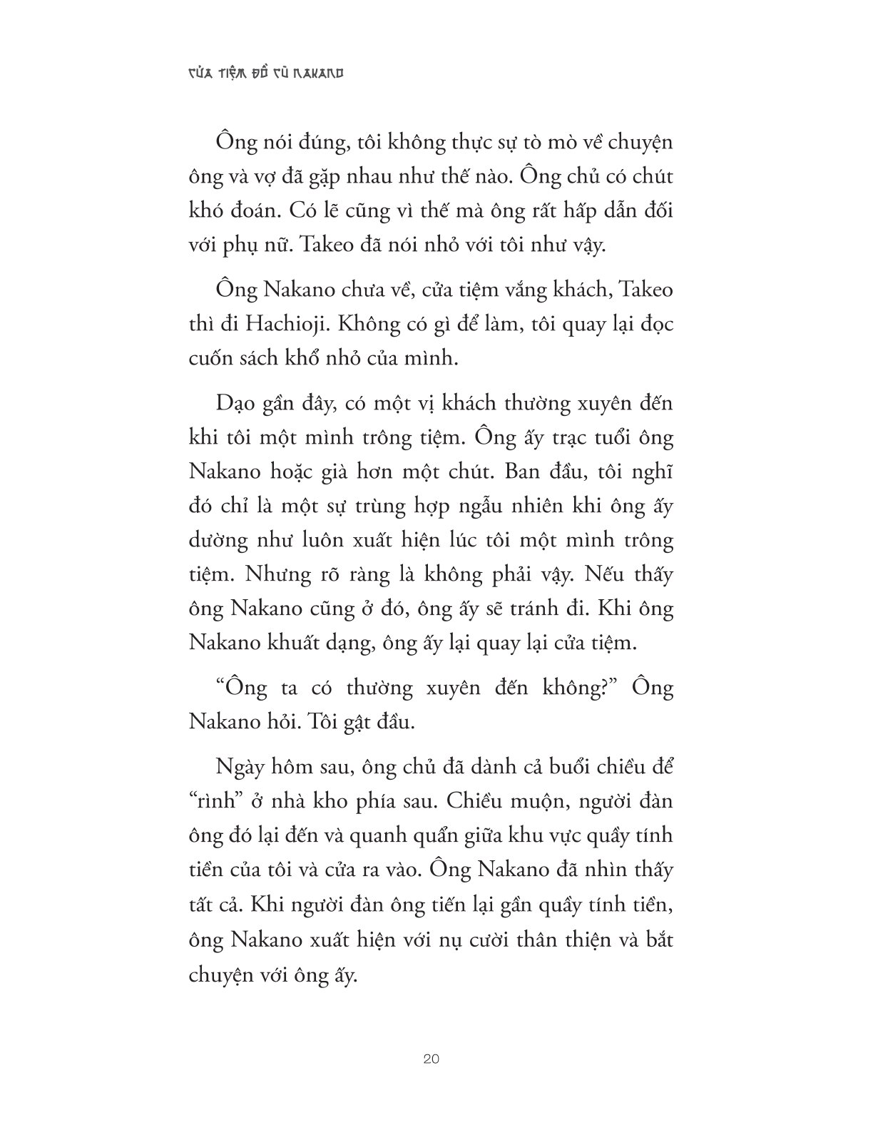 Cửa Tiệm Đồ Cũ Nakano - Kawakami Hiromi