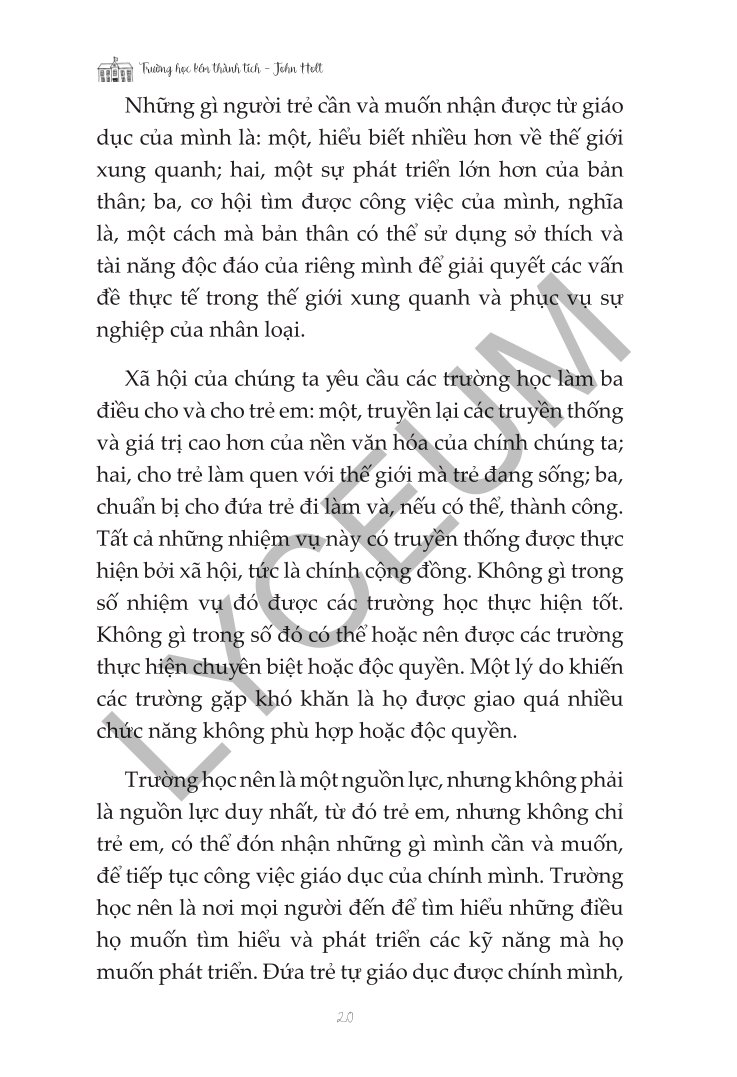 Trường Học Kém Thành Tích - John Holt