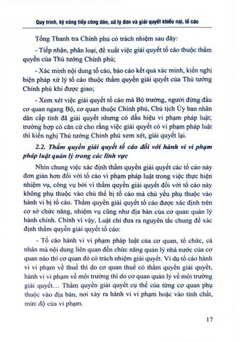 Quy Trình, Kỹ Năng Tiếp Công Dân, Xử Lý Đơn Và Giải Quyết Khiếu Nại, Tố Cáo Kèm Theo Luật, Các Văn Bản Hướng Dẫn Thi Hành Và Biểu Mẫu  - TS. Đinh Văn Minh 