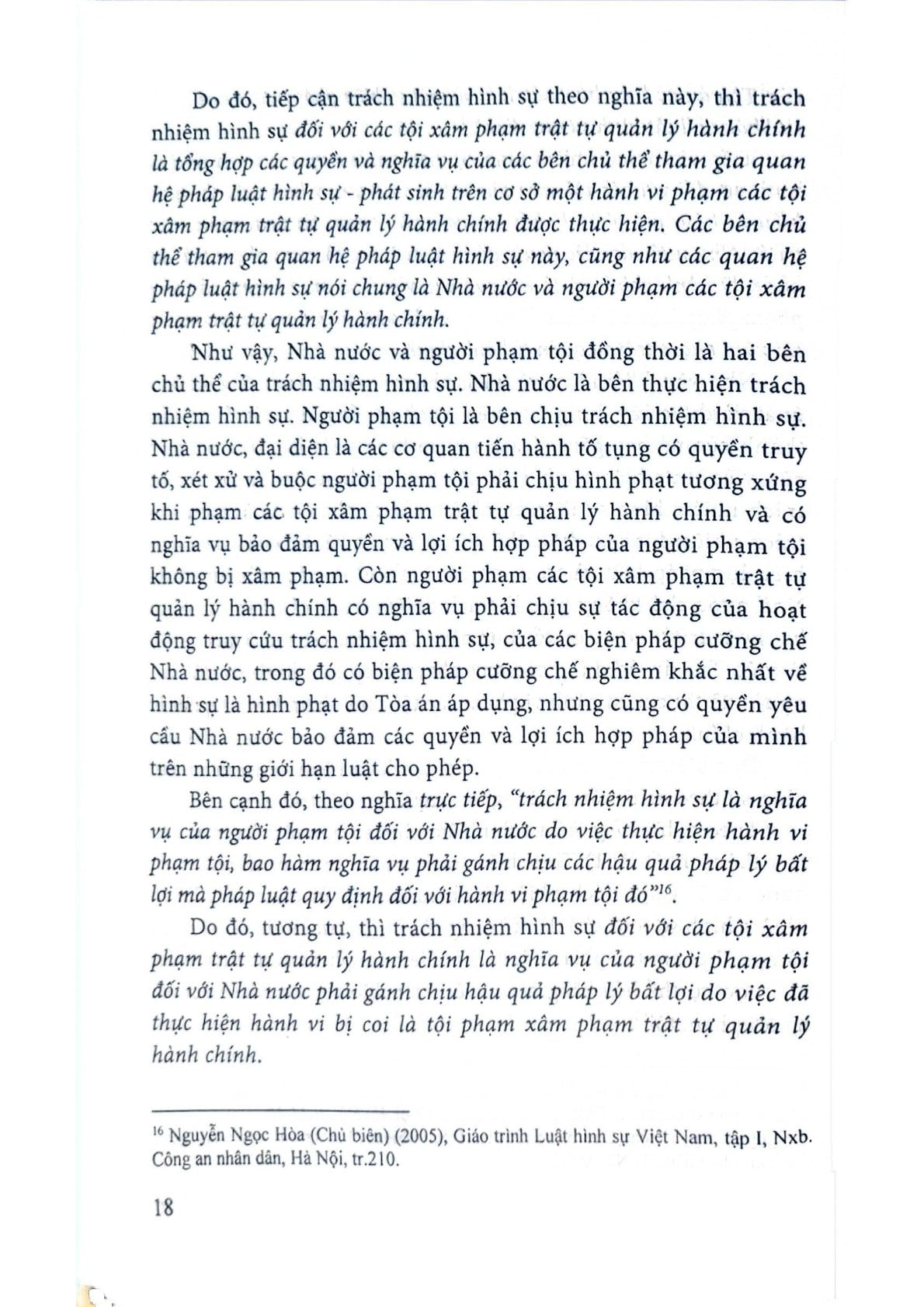 Trách Nhiệm Hình Sự Đối Với Các Tội Xâm Phạm Trật Tự Quản Lý Hành Chính (Theo BL Hình Sự Năm 2015, Sửa Đổi Bổ Sung Năm 2017) - Sách Chuyên Khảo  - TS. Nguyễn Kim Chi - TS. Đỗ Đức Hồng Hà