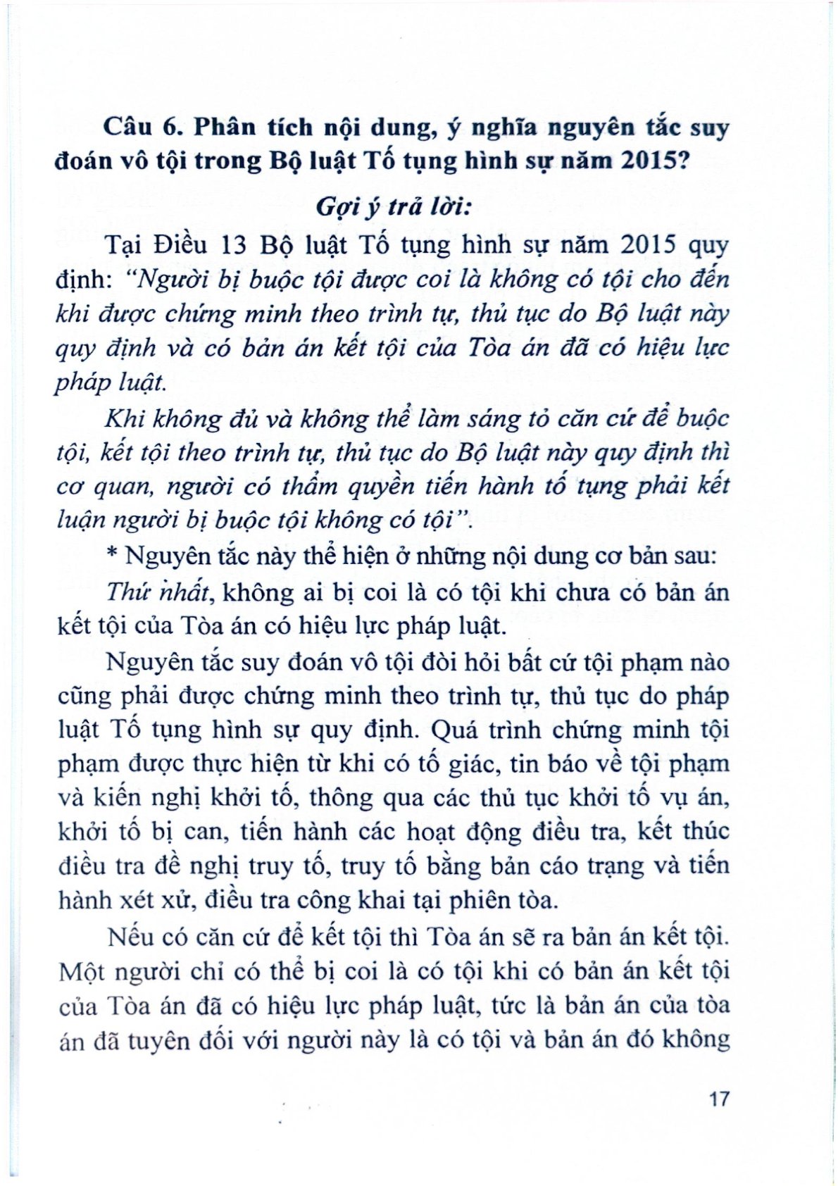 Hỏi Đáp Luật Tố Tụng Hình Sự Năm 2015  - TS. Phạm Thị Thoa 
(Chủ biên)