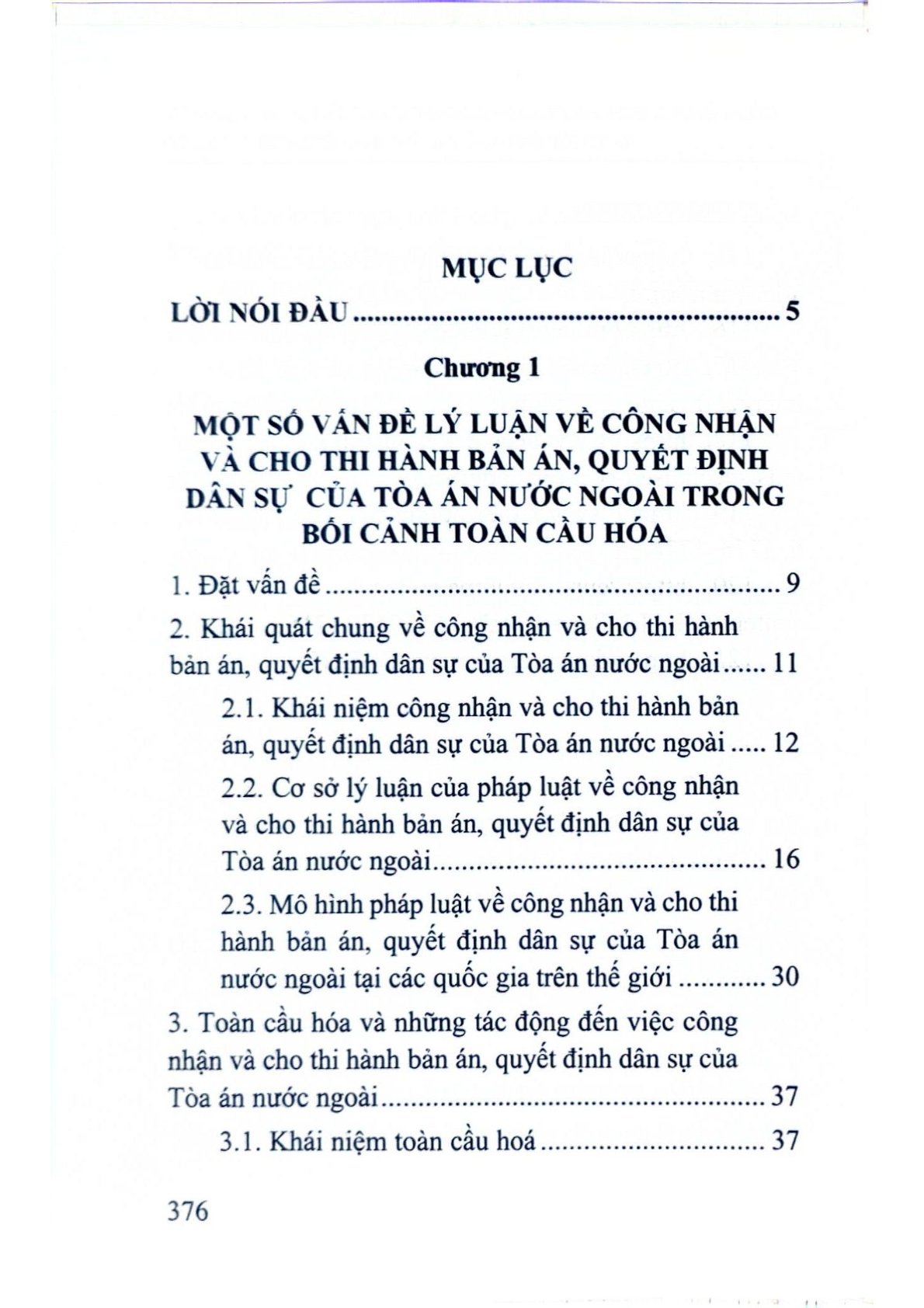 Công Nhận Và Cho Thi Hành Bản Án, Quyết Định Dân Sự Của Tòa Án Nước Ngoài Trong Bối Cảnh Toàn Cầu Hóa Và Khuyến Nghị Cho Việt Nam (Sách Chuyên Khảo)  - TS.Nguyễn Thu Thủy ( Chủ biên)