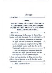 Công Nhận Và Cho Thi Hành Bản Án, Quyết Định Dân Sự Của Tòa Án Nước Ngoài Trong Bối Cảnh Toàn Cầu Hóa Và Khuyến Nghị Cho Việt Nam (Sách Chuyên Khảo)  - TS.Nguyễn Thu Thủy ( Chủ biên)