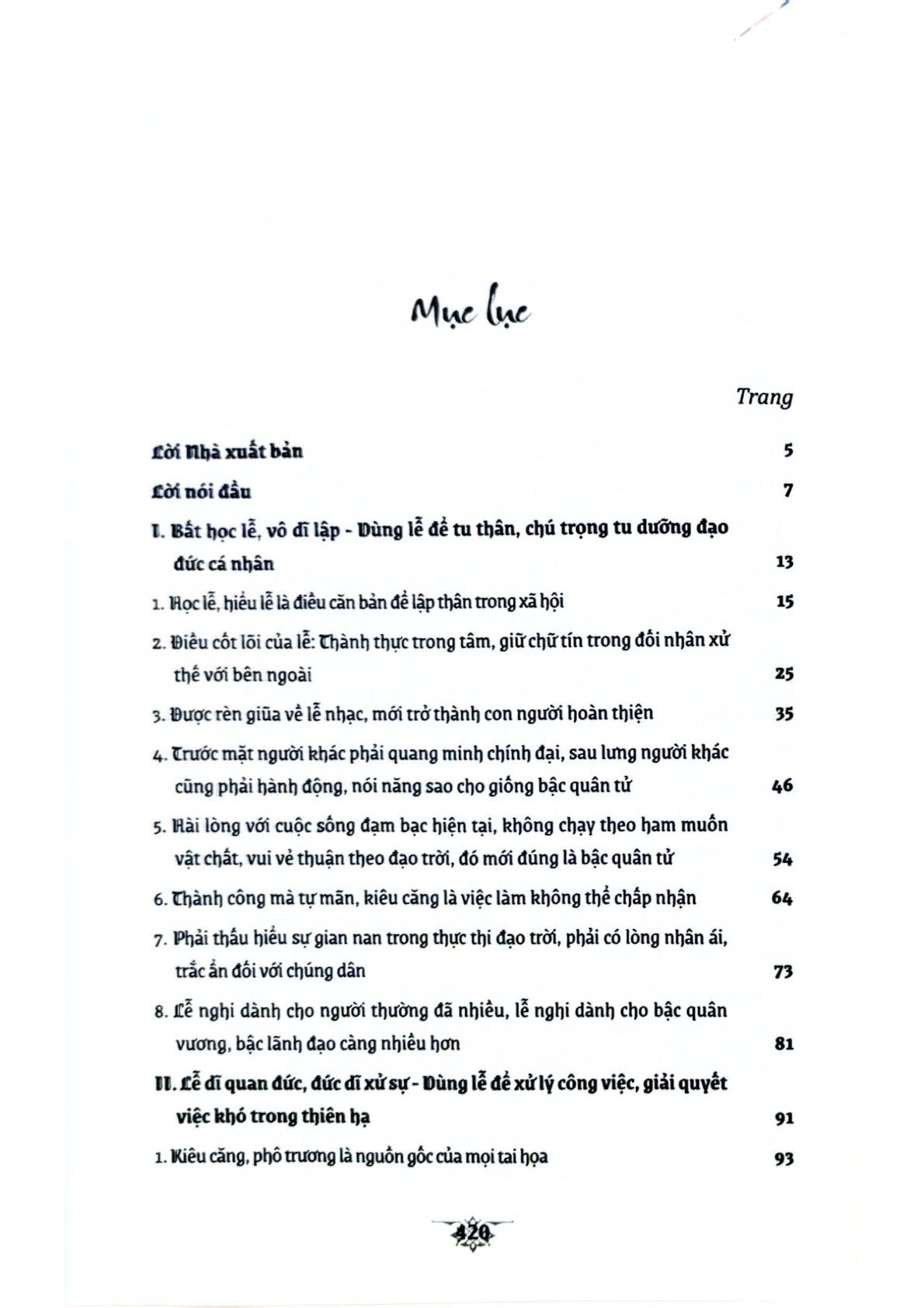 Sách Thánh Hiền - Lễ - Hạng Cửu Vũ - Chiêm Dật Thiên (CTQG)