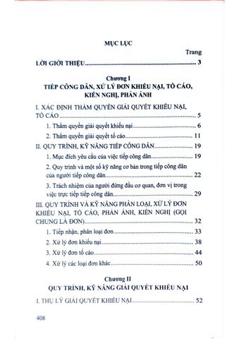  Quy Trình, Kỹ Năng Tiếp Công Dân, Xử Lý Đơn Và Giải Quyết Khiếu Nại, Tố Cáo Kèm Theo Luật, Các Văn Bản Hướng Dẫn Thi Hành Và Biểu Mẫu  - TS. Đinh Văn Minh 