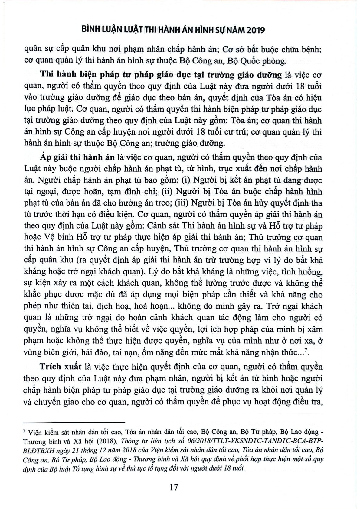 Bình Luận Luật Thi Hành Án Hình Sự Năm 2019 (Sách Chuyên Khảo) - Thượng tướng Lê Quý Vương