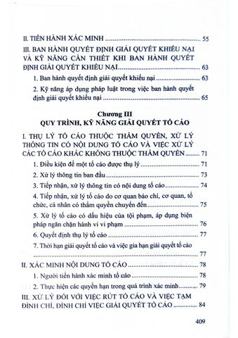  Quy Trình, Kỹ Năng Tiếp Công Dân, Xử Lý Đơn Và Giải Quyết Khiếu Nại, Tố Cáo Kèm Theo Luật, Các Văn Bản Hướng Dẫn Thi Hành Và Biểu Mẫu  - TS. Đinh Văn Minh 