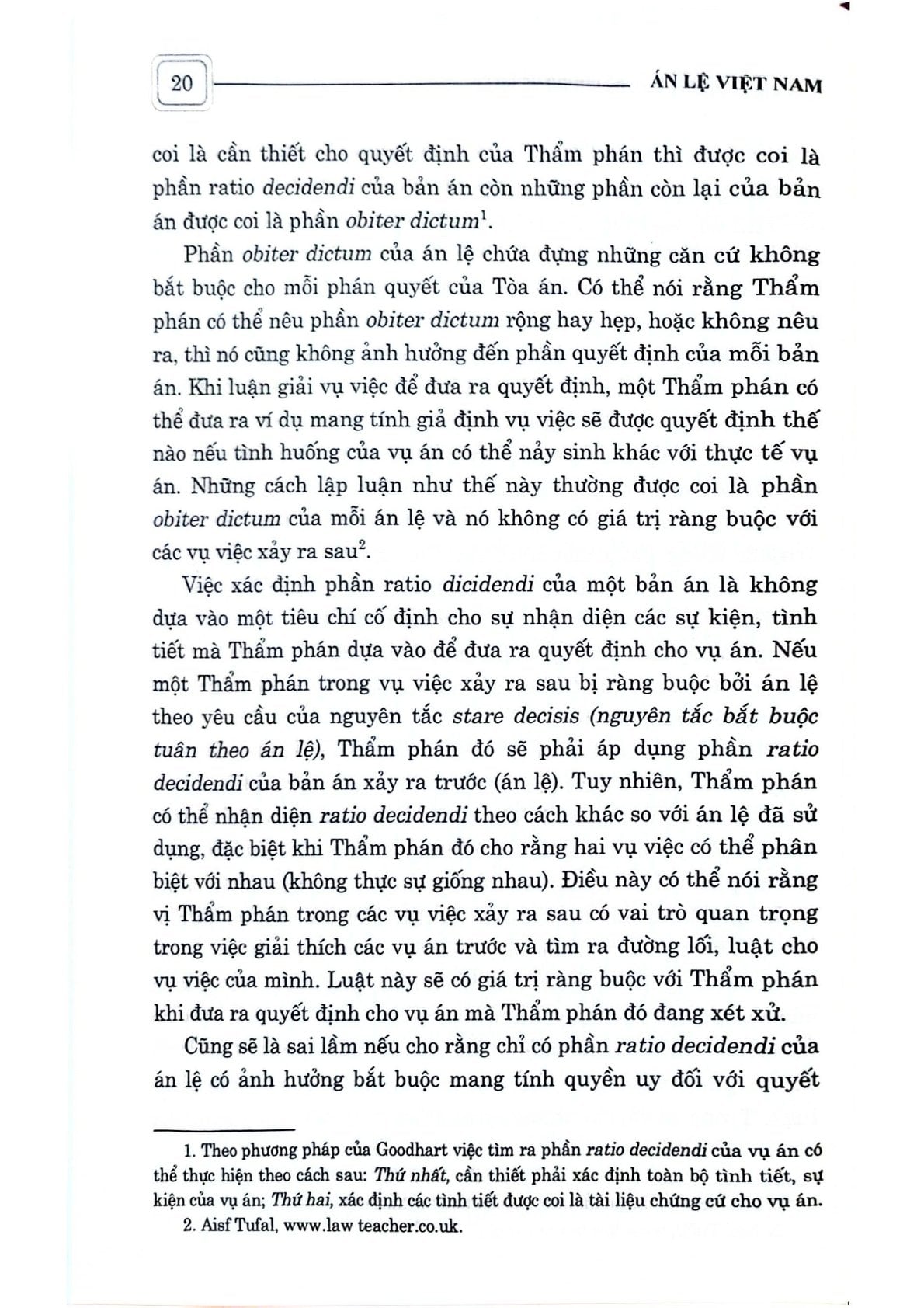 Án Lệ Việt Nam (Sách Chuyên Khảo) (Xuất Bản Lần Thứ Hai) - GS.TS. Nguyễn Hòa Bình (Chủ biên) (CTQG)