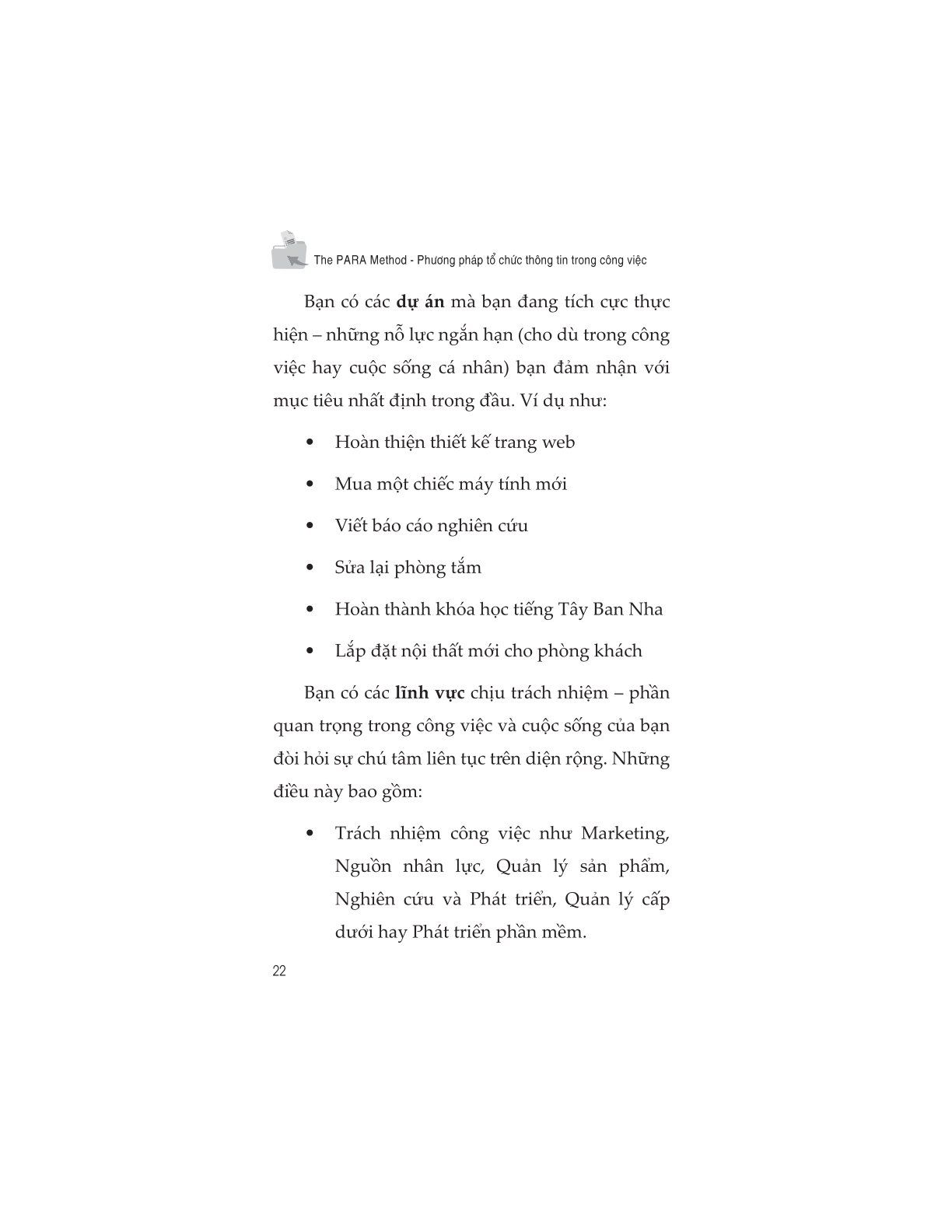 The Para Method - Phương Pháp Tổ Chức Thông Tin Trong Công Việc – Bến ...