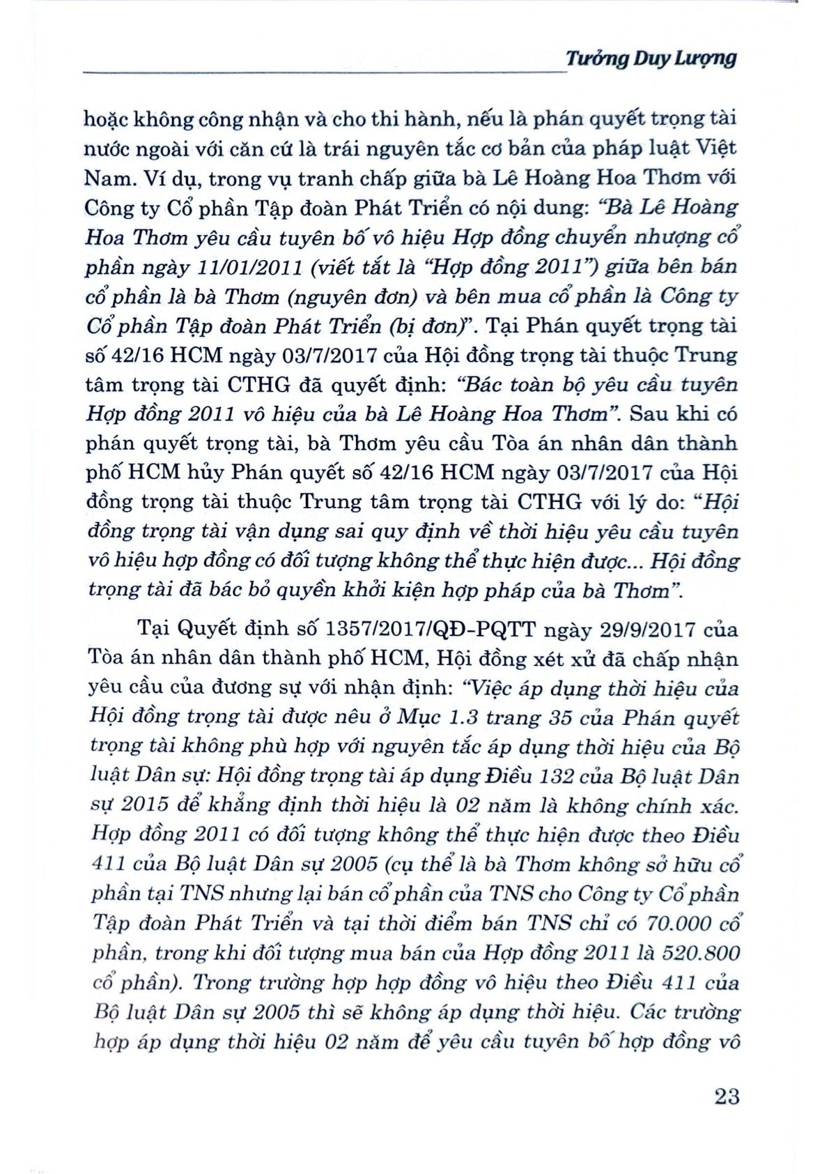 Thời Hiệu, Thừa Kế Và Thực Tiễn Xét Xử ( Tái Bản Lần Thứ Nhất, Có Sửa Đổi, Bổ Sung) - Tưởng Duy Lượng