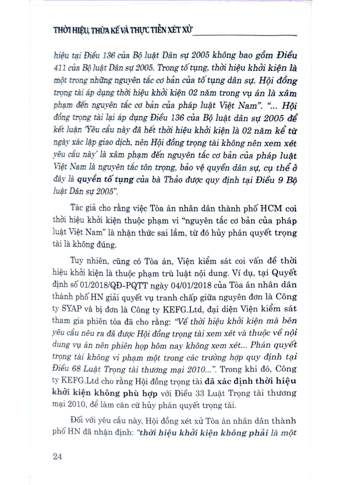 Thời Hiệu, Thừa Kế Và Thực Tiễn Xét Xử ( Tái Bản Lần Thứ Nhất, Có Sửa Đổi, Bổ Sung) - Tưởng Duy Lượng