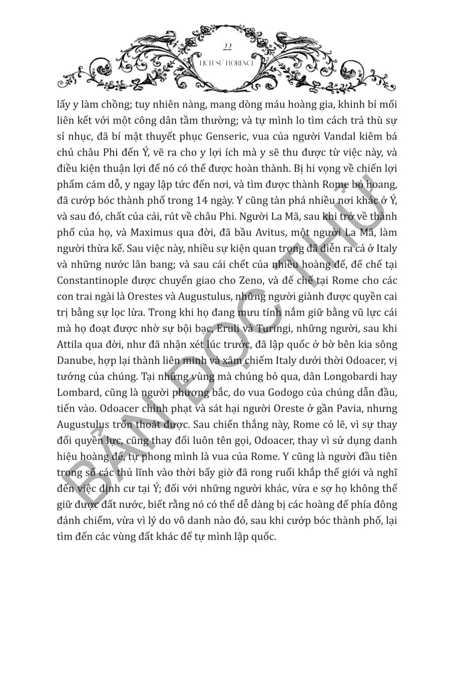 Lịch Sử Florence - Tham Vọng Và Quyền Lực Kiến Tạo Thời Kỳ Phục Hưng - Niccolo Machiavelli