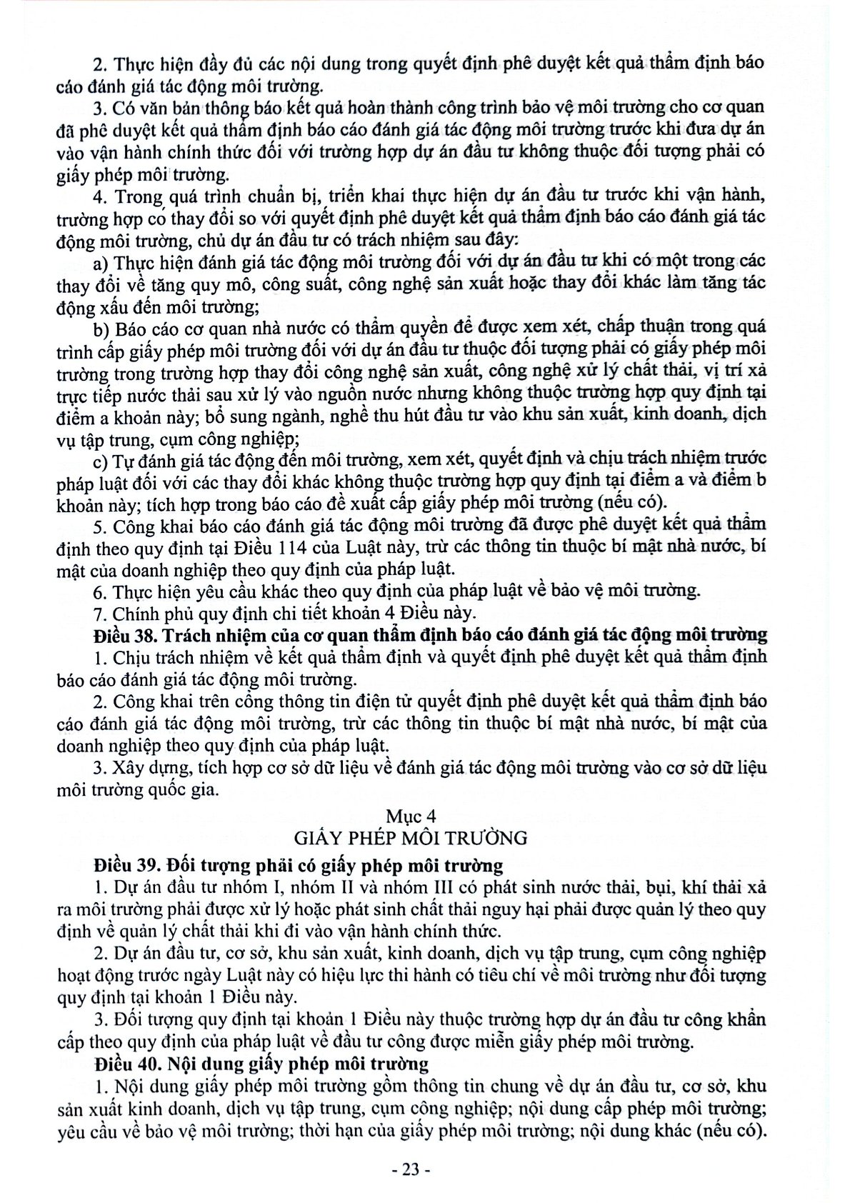 Luật Bảo Vệ Môi Trường Và Văn Bản Hướng Dẫn Thi Hành - Quốc Hội