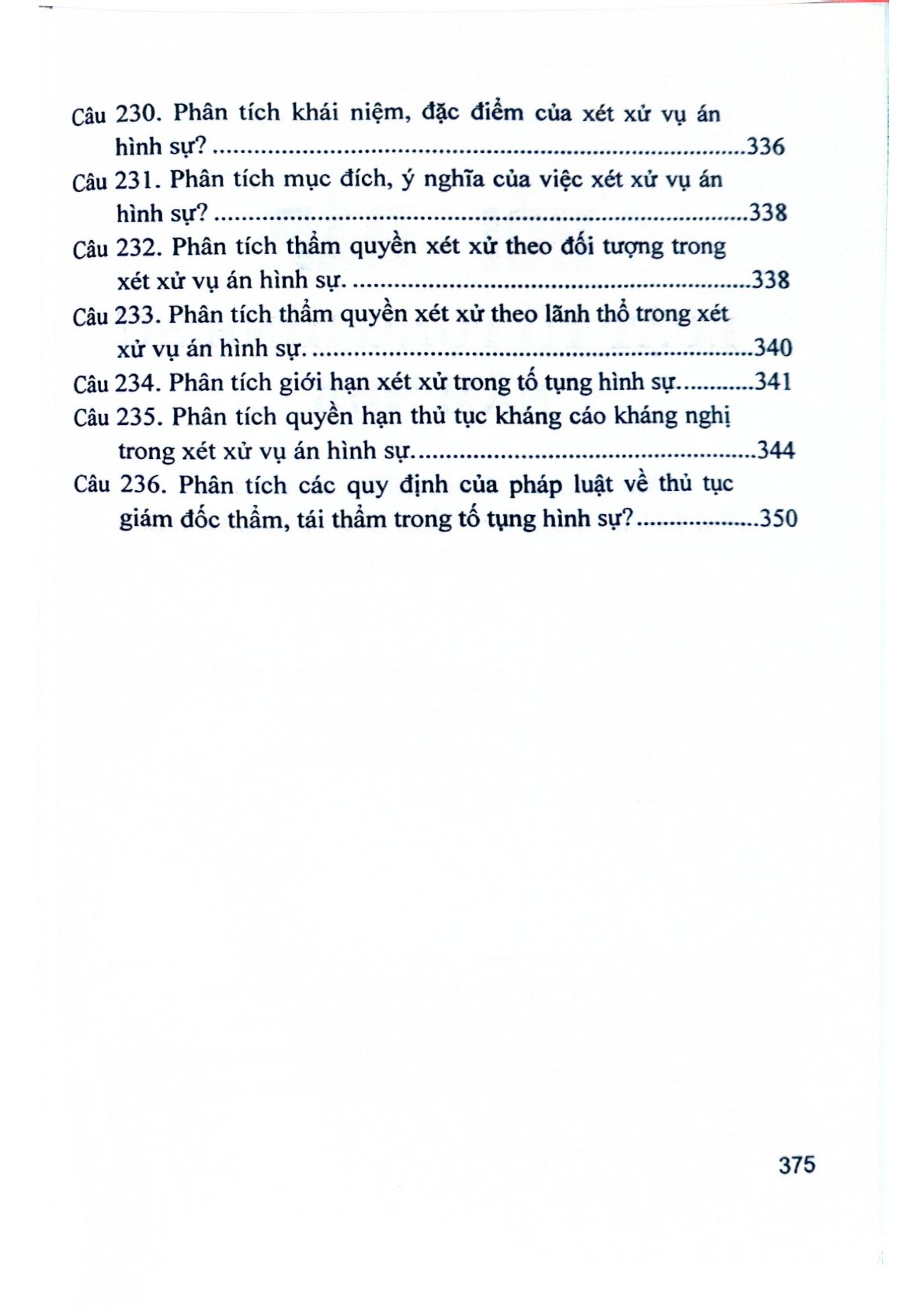 Hỏi Đáp Luật Tố Tụng Hình Sự Năm 2015  - TS. Phạm Thị Thoa 
(Chủ biên)