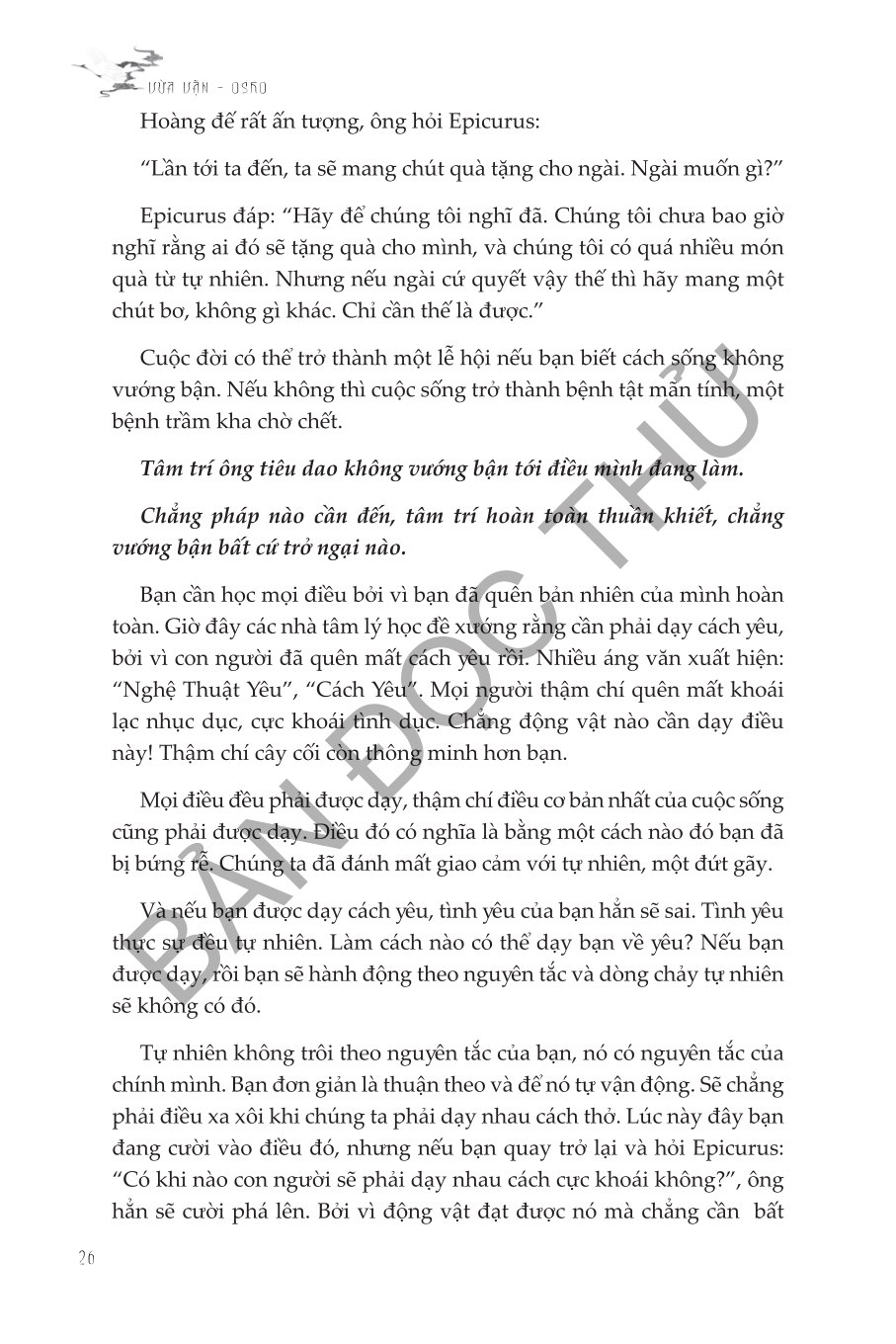 Vừa Vặn - Thuận Theo Lẽ Tự Nhiên - Một Diễn Giải Tinh Thần Về Trang Tử - Osho